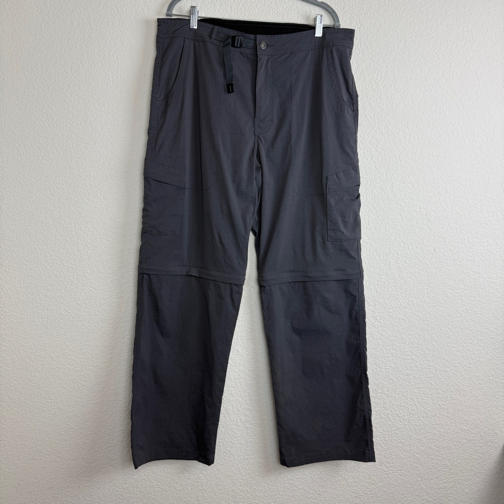 PrAna Cargo Hiking Pants Stretch Zion II Men’s Size XL | 32 inseam Grey Outdoor
